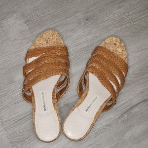 Dana Buchman cork wedge sandal size 9